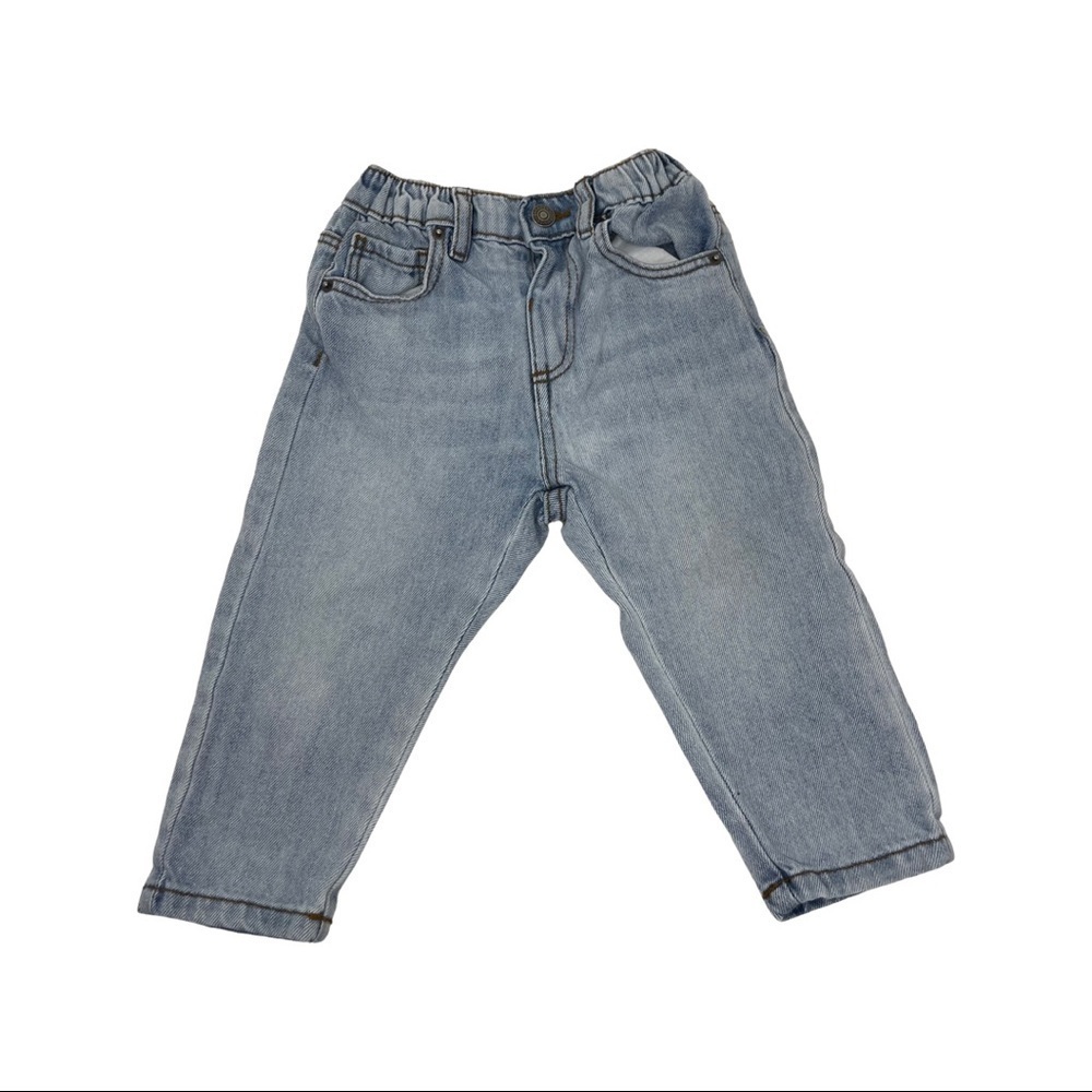 Zara light blue unisex toddler jeans 18-24M